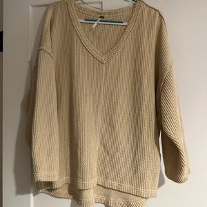 Free People cream sweater. Size XS. Never worn